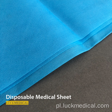 Użycie medyczne bez tkanin nosze niebieski arkusz